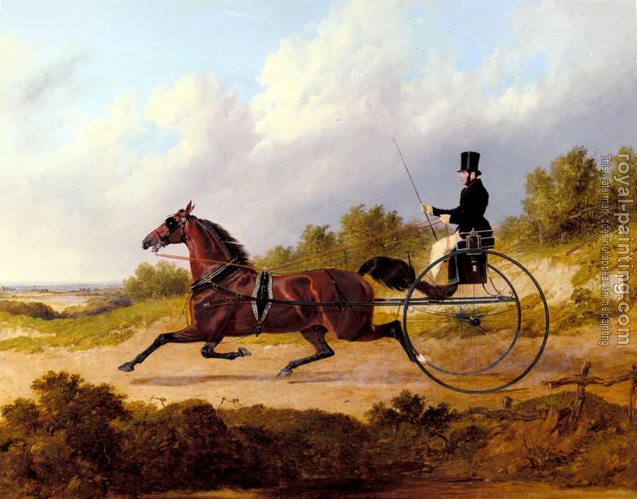 John Frederick Jr Herring : The Famous Trotter Confidence Drawing A Gig